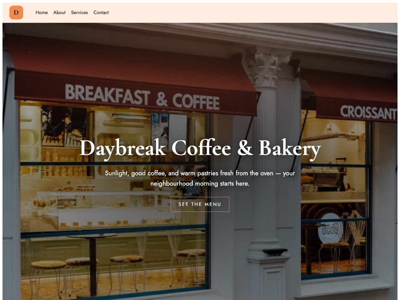 Daybreak Coffee & Bakery — Coffee Shop & Bakery
